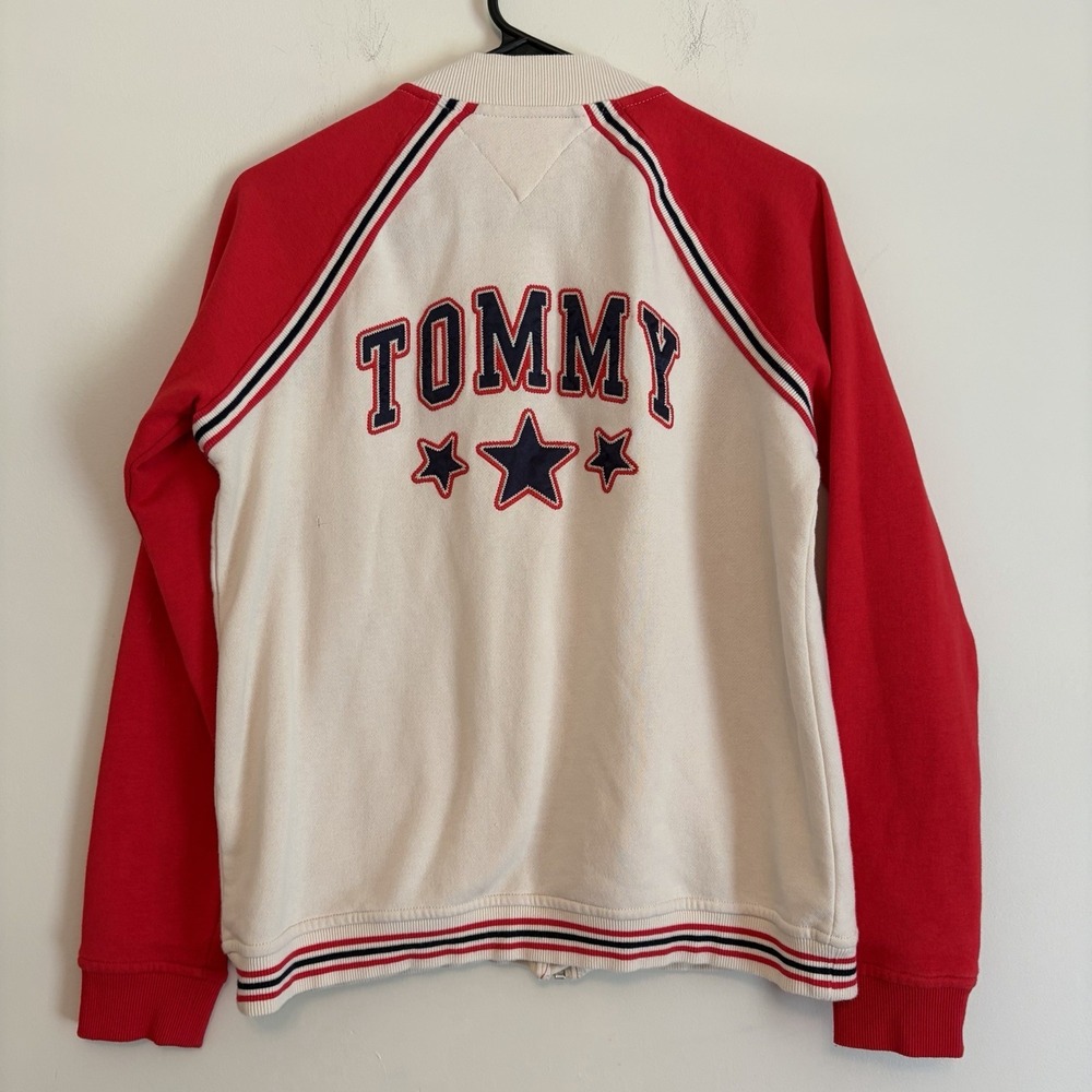 Tommy Hilfiger Varsity Jacket Zipper Sport Baseball Letterman Bomber Wonyoung M